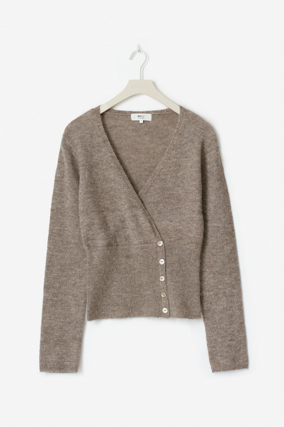 Alpaca blend knitted top