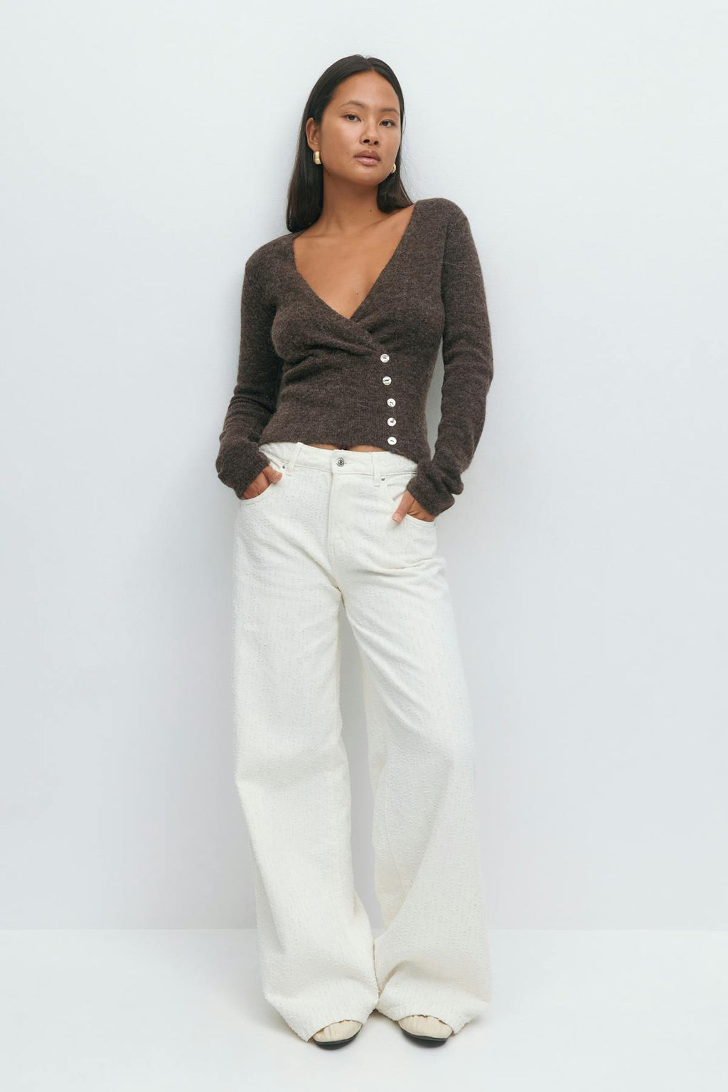 Alpaca blend knitted top
