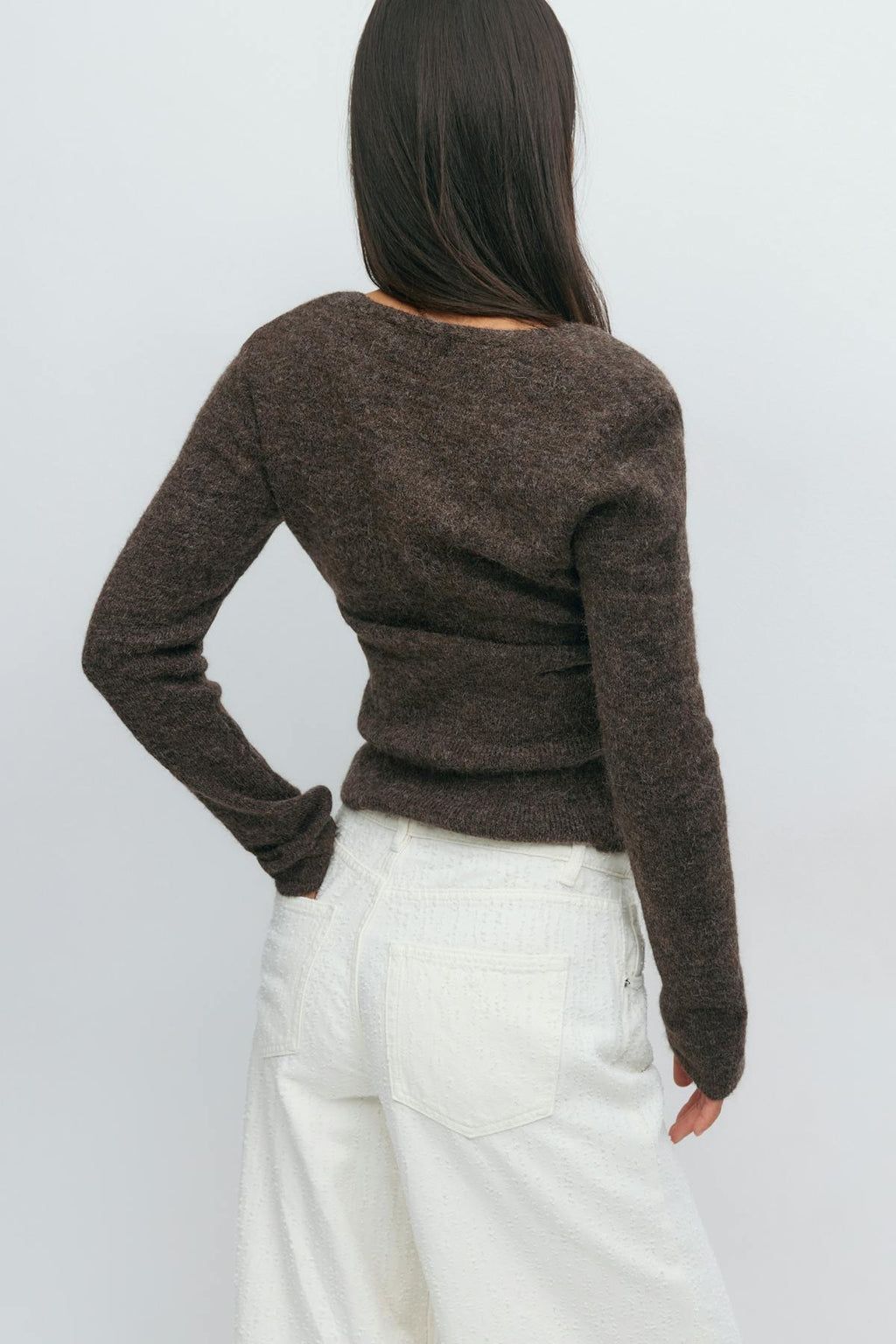 Alpaca blend knitted top