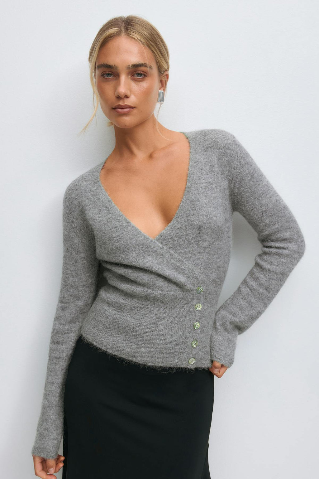 Alpaca blend knitted top