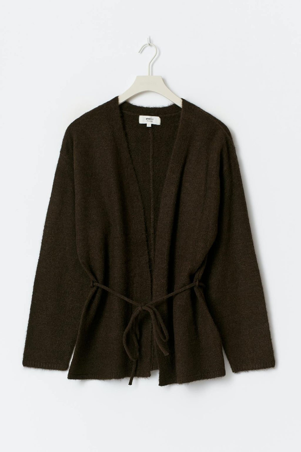 Mid knitted wrap cardigan