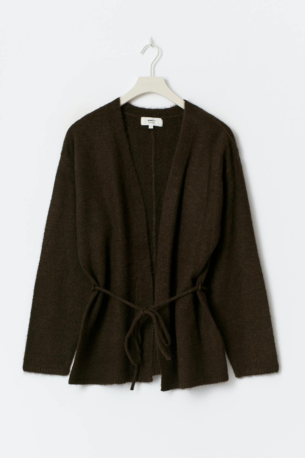 Mid knitted wrap cardigan