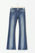 Decorated flare tall jeans