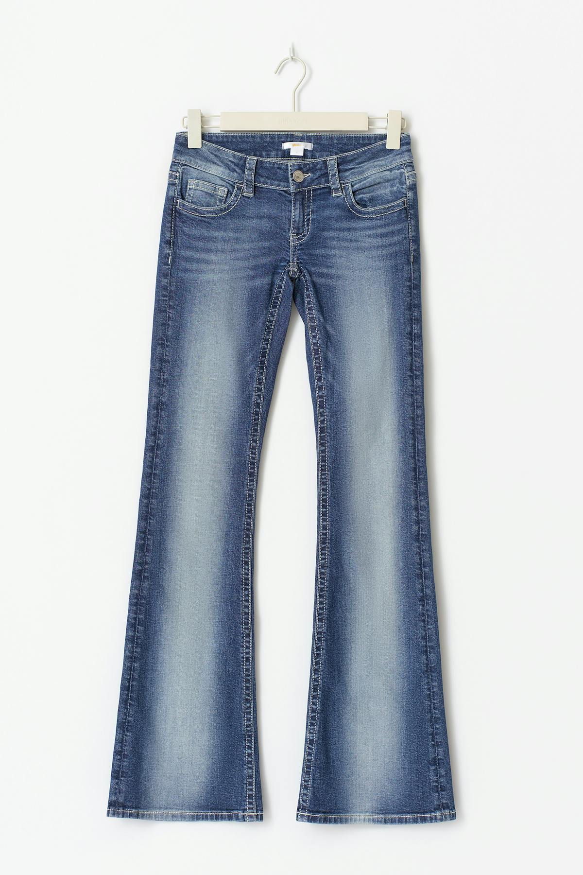 Decorated flare tall jeans