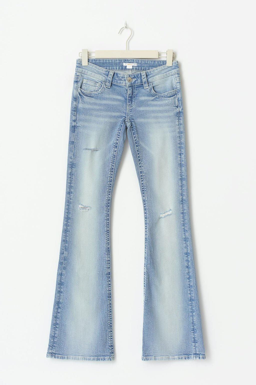Decorated flare tall jeans