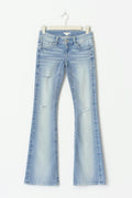 Decorated flare tall jeans