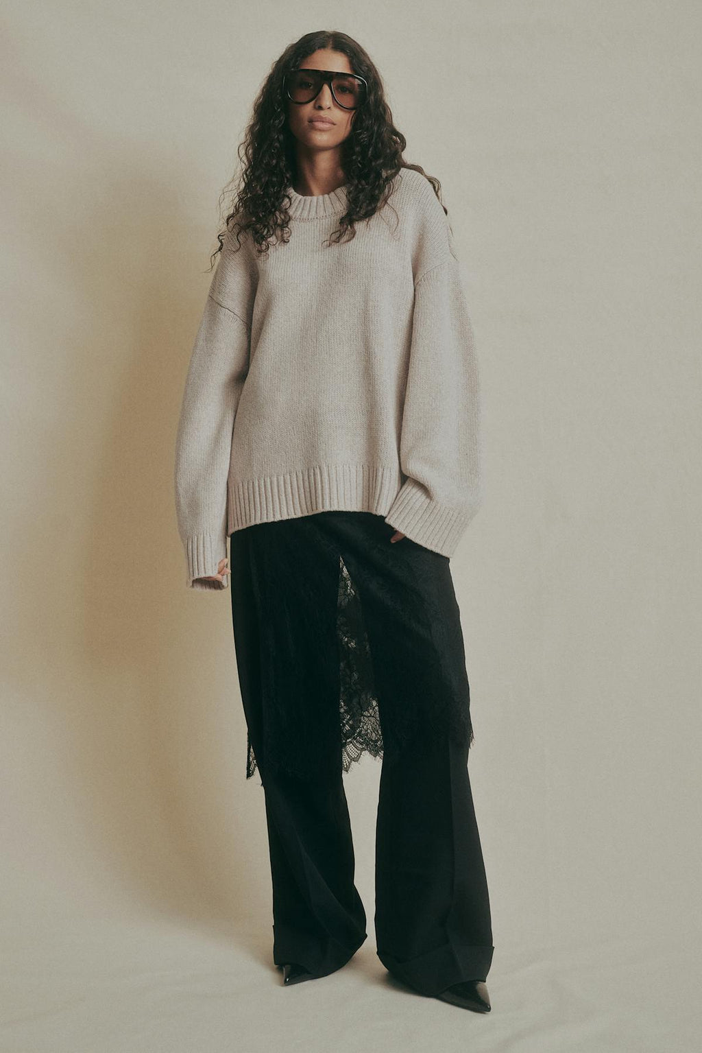 Merino wool knitted sweater