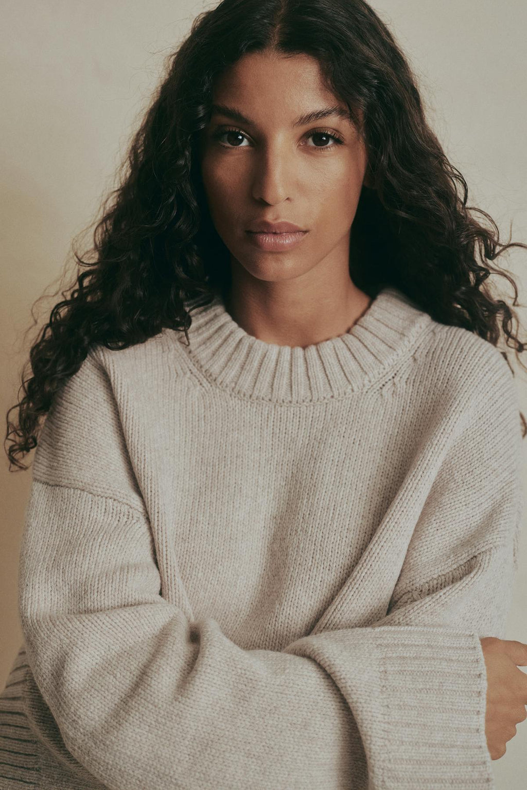 Merino wool knitted sweater