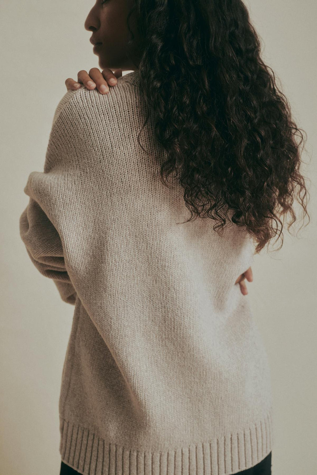 Merino wool knitted sweater