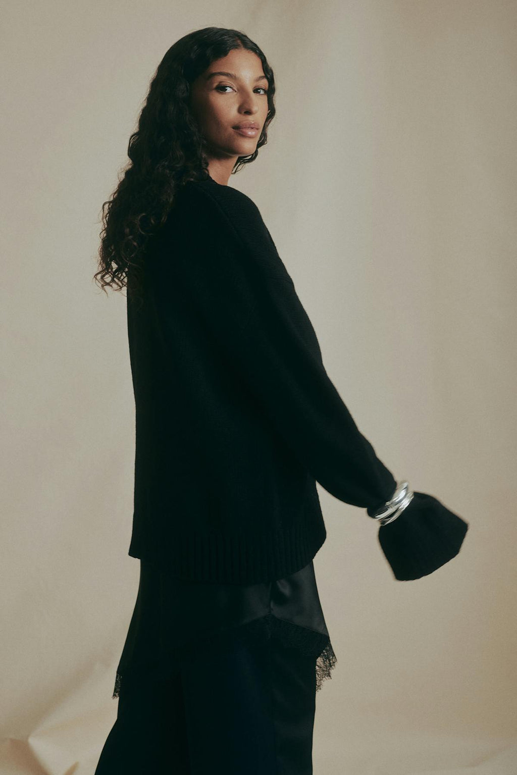 Merino wool knitted sweater