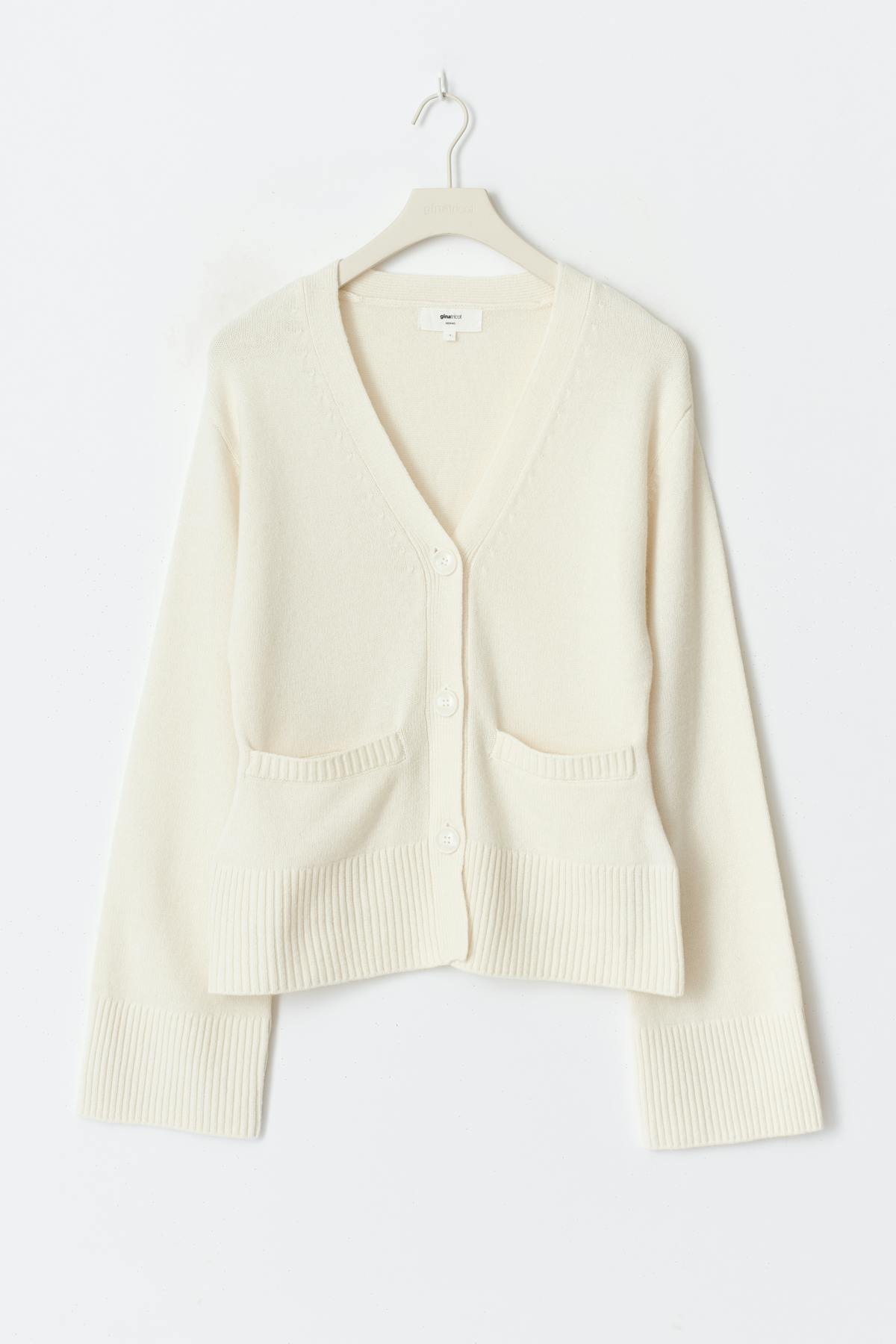 Merino wool knitted cardigan