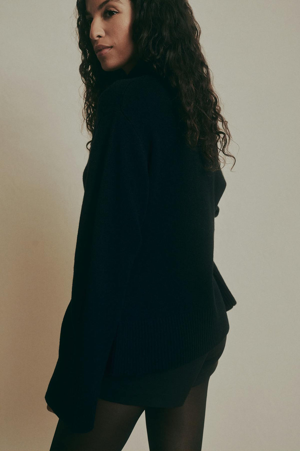 Merino wool knitted cardigan