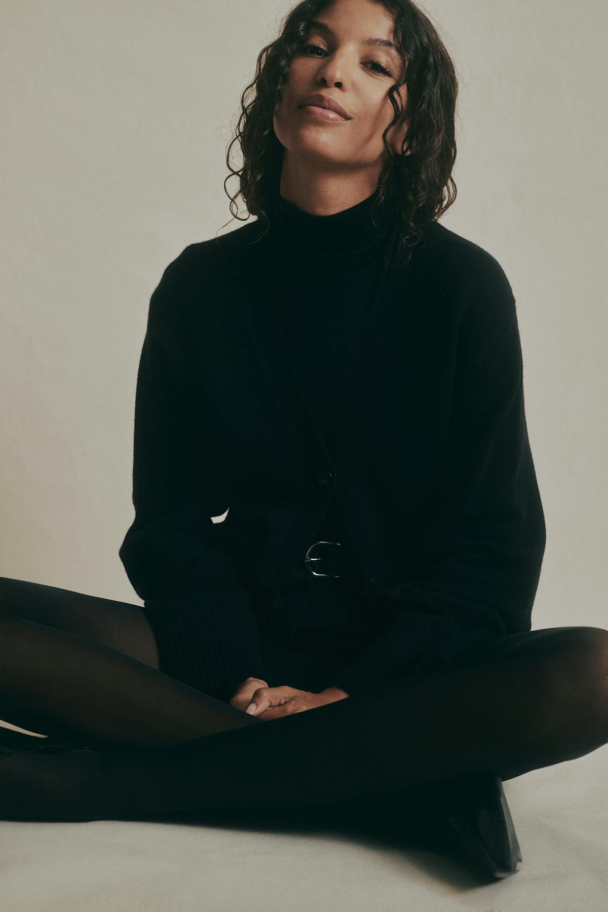 Merino wool knitted cardigan