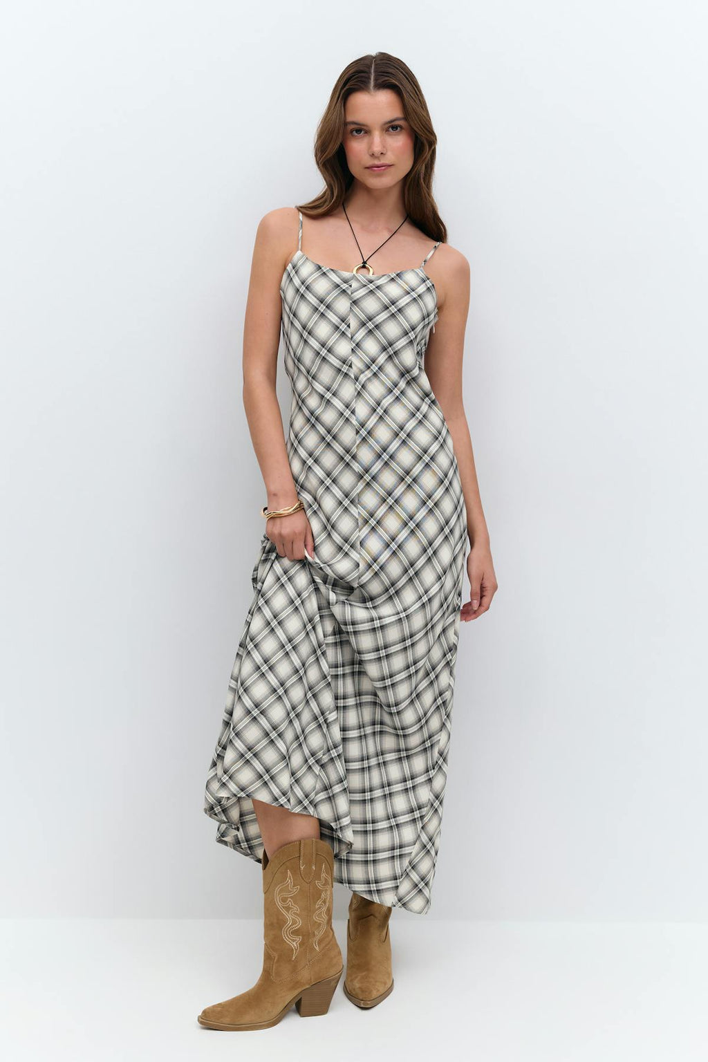 Checked dress