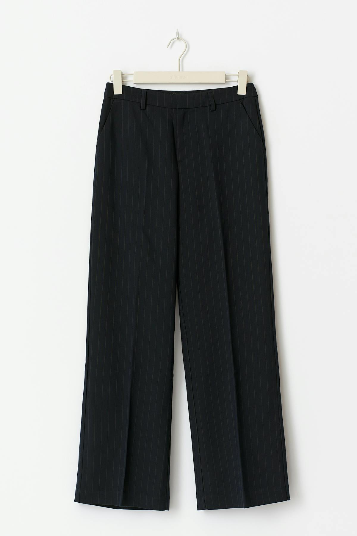 Mid waist straight trousers