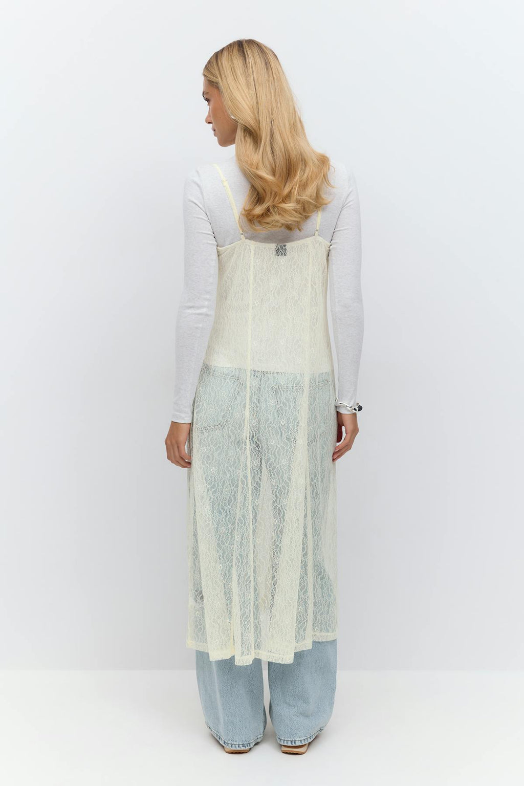 Lace slip dress