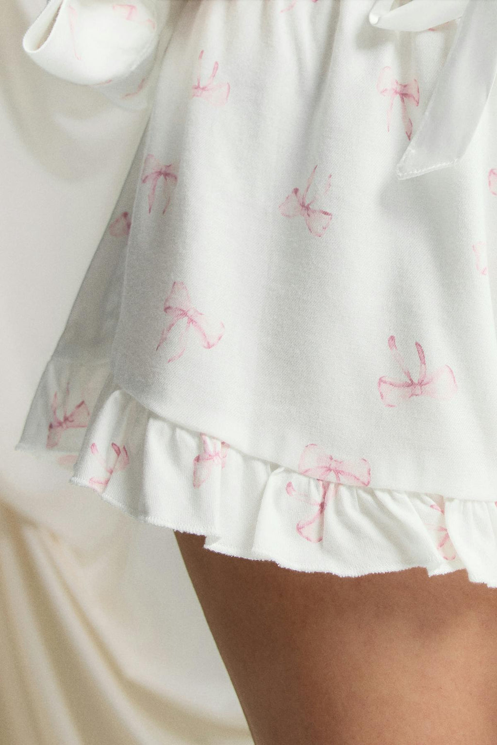 Flannel frill shorts