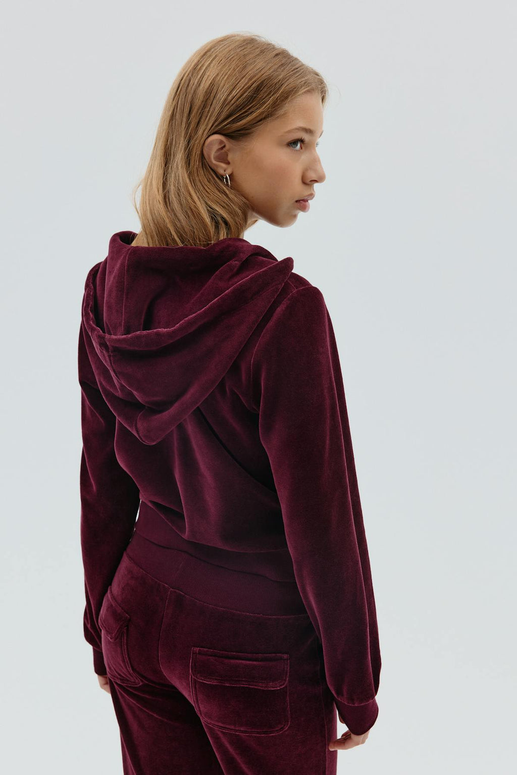 Y velour zip hood