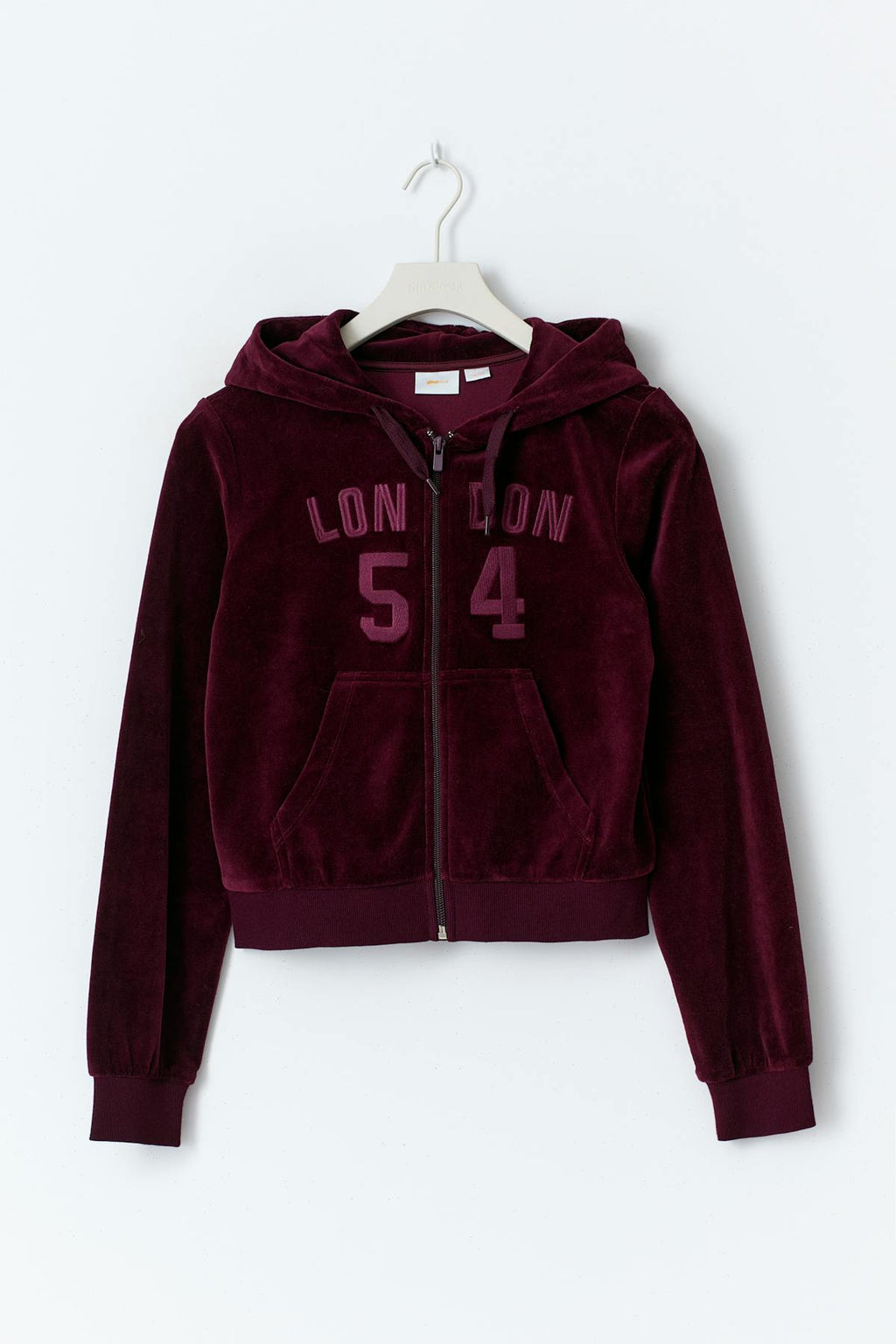 Y velour zip hood