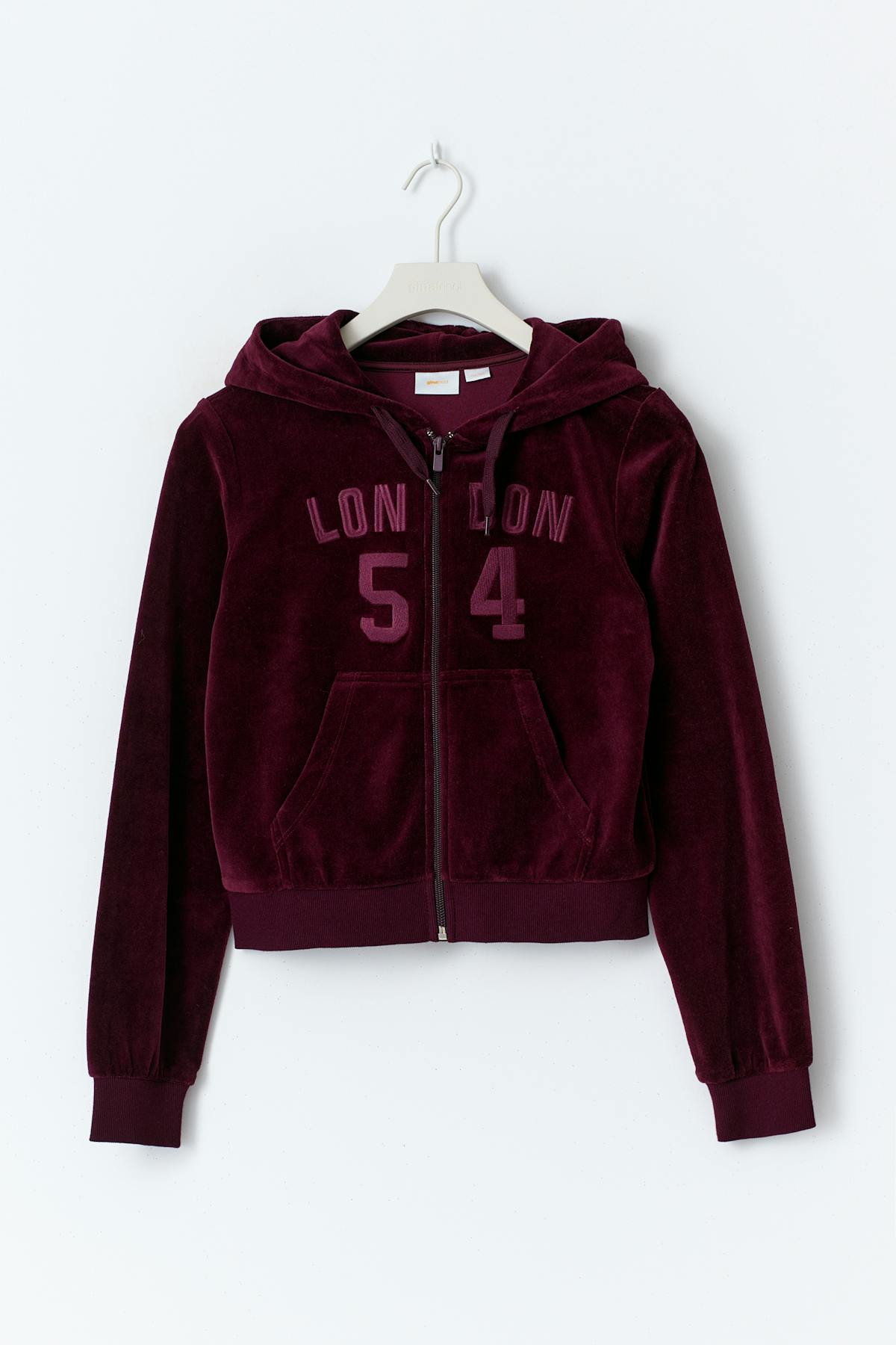 Y velour zip hood