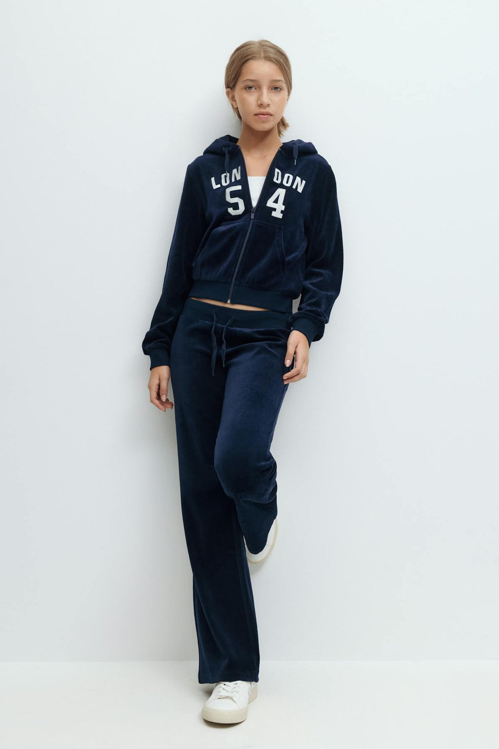 Y velour zip hood