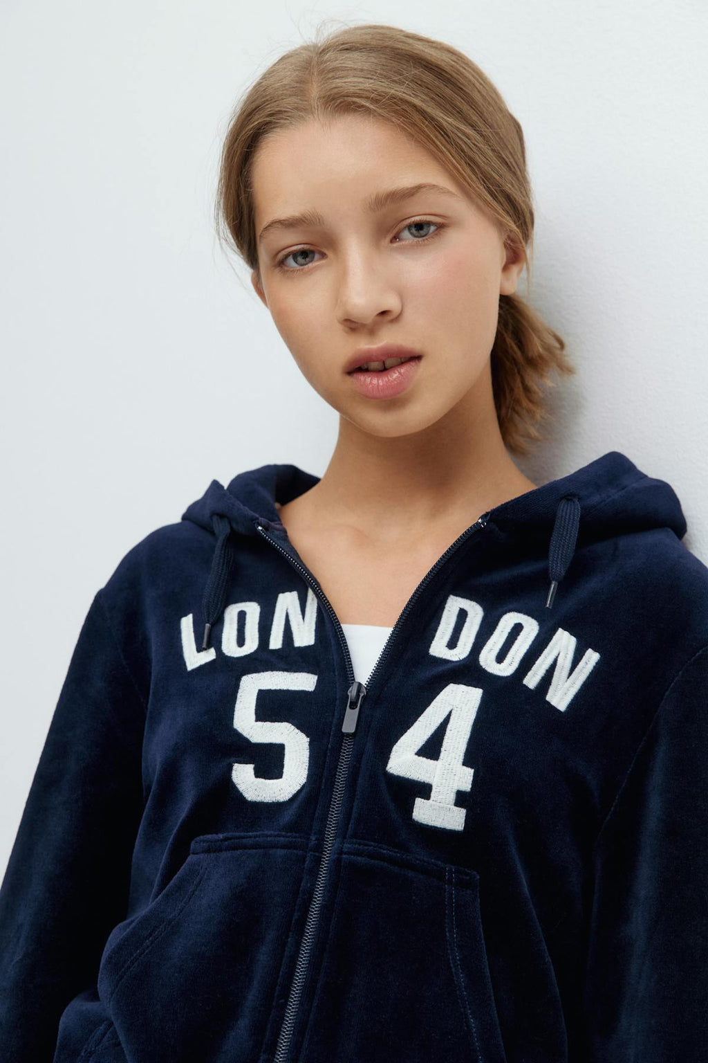 Y velour zip hood