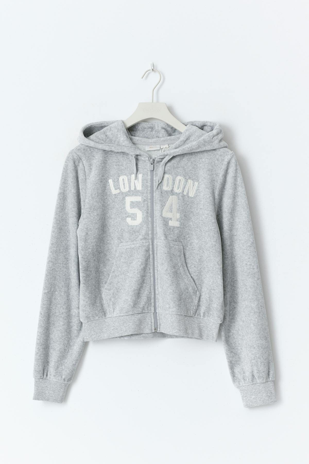 Y velour zip hood