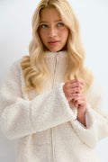 Y pile zip jacket