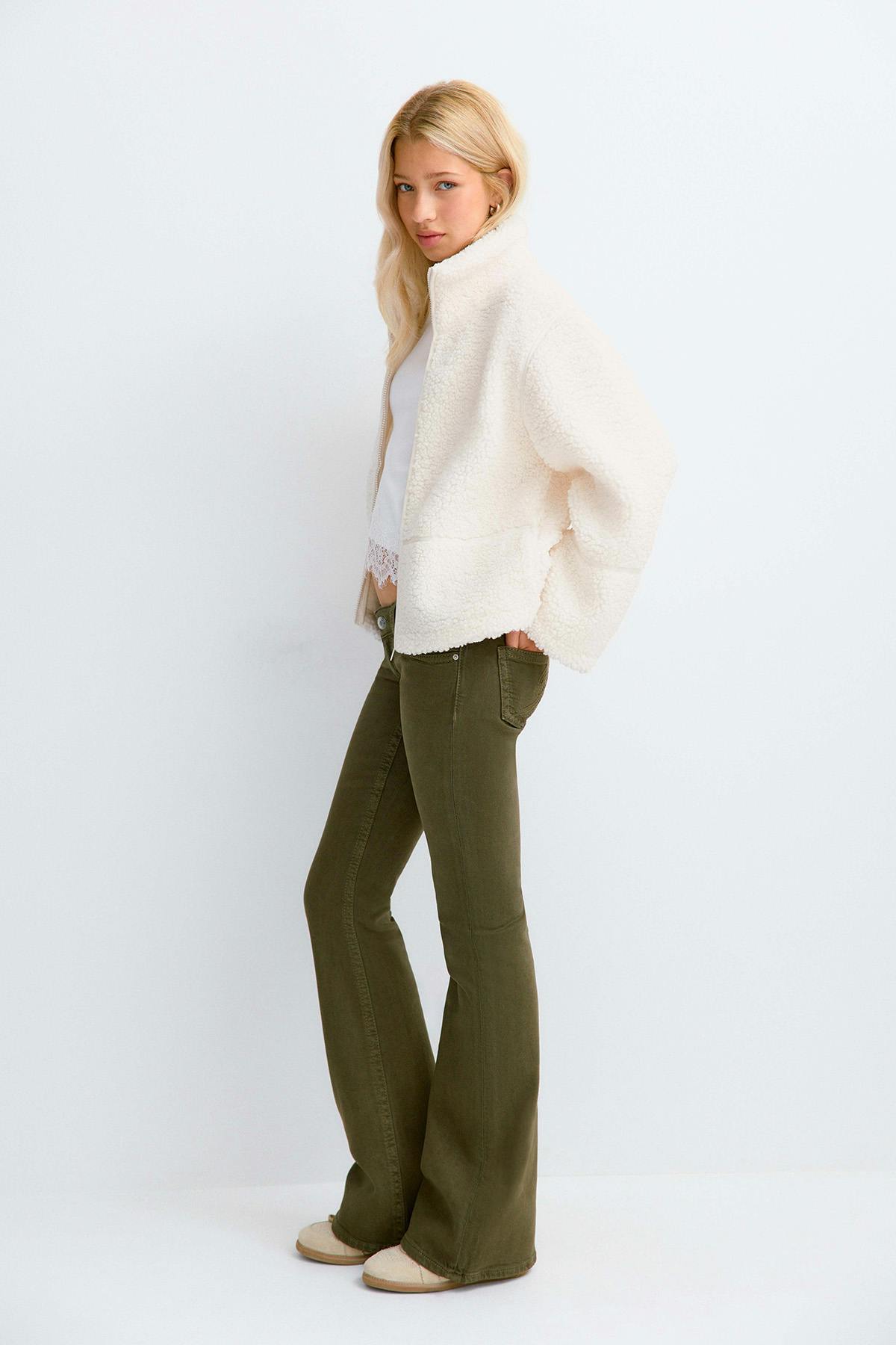 Y pile zip jacket