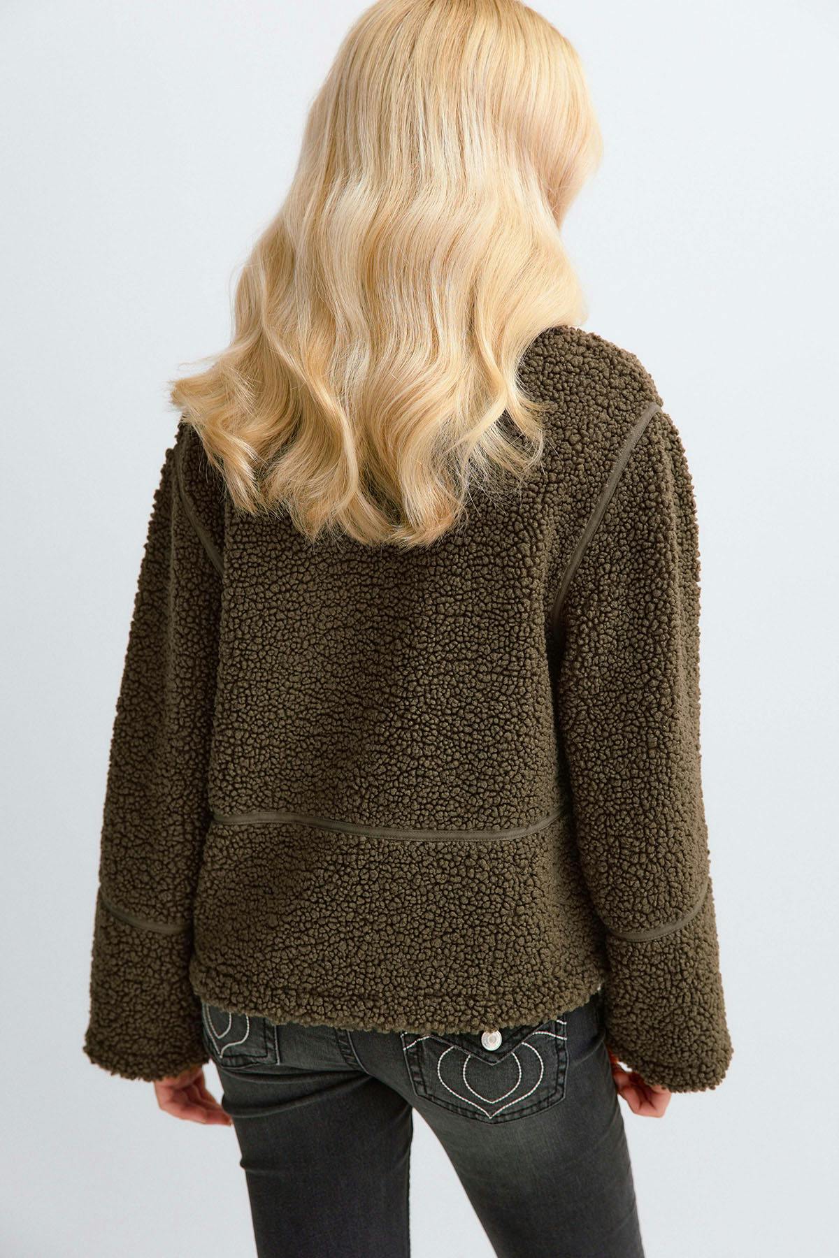Y pile zip jacket