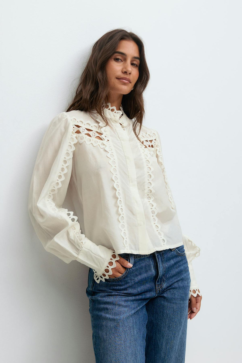 Embroidery anglaise shirt
