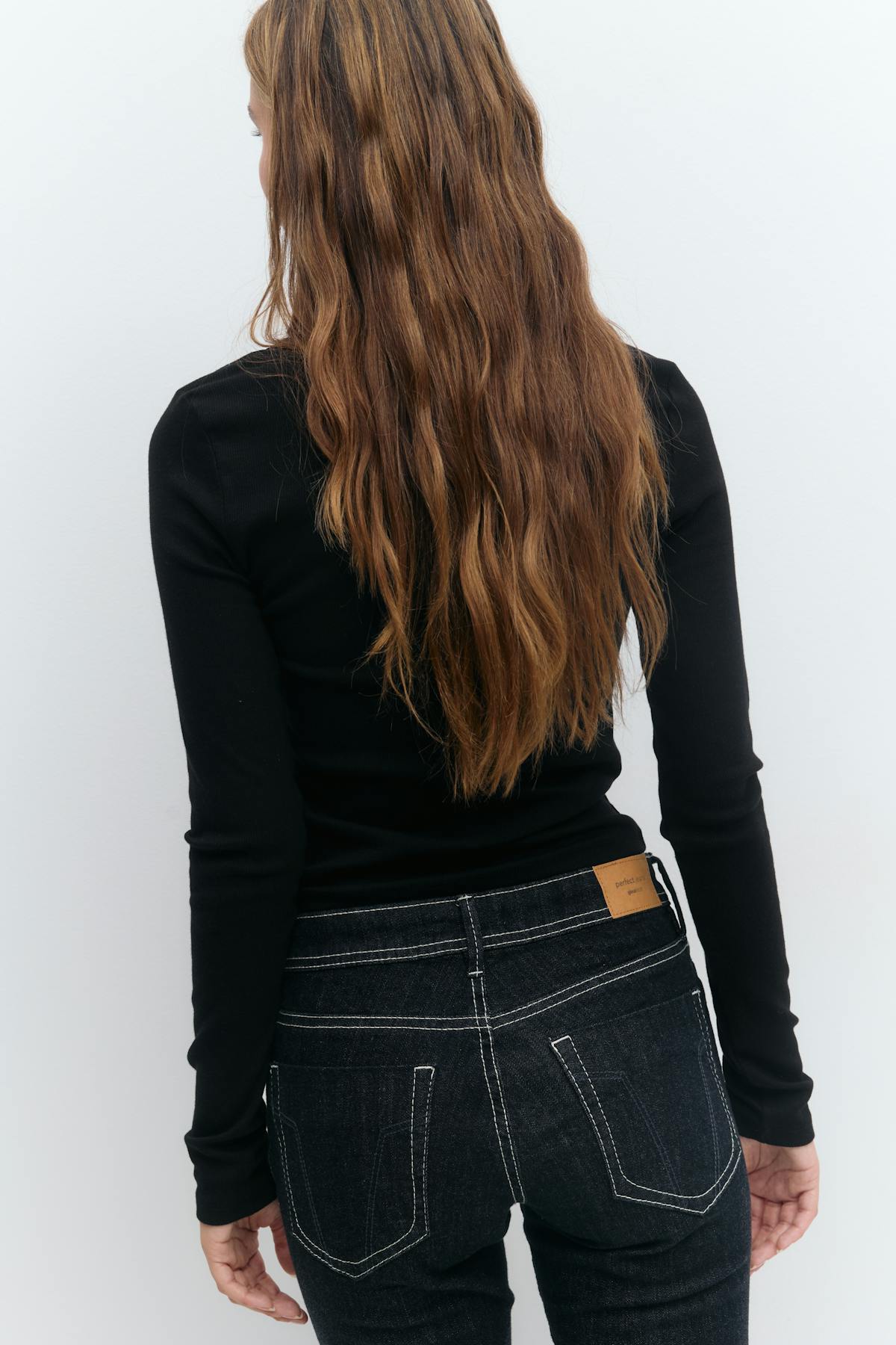 V-neck lace detail top