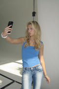 Square neck top