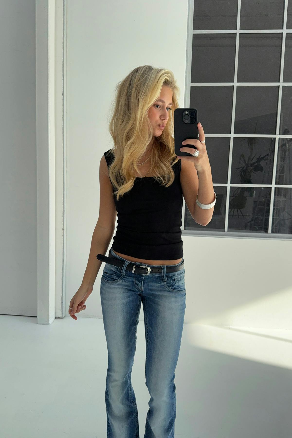 Square neck top