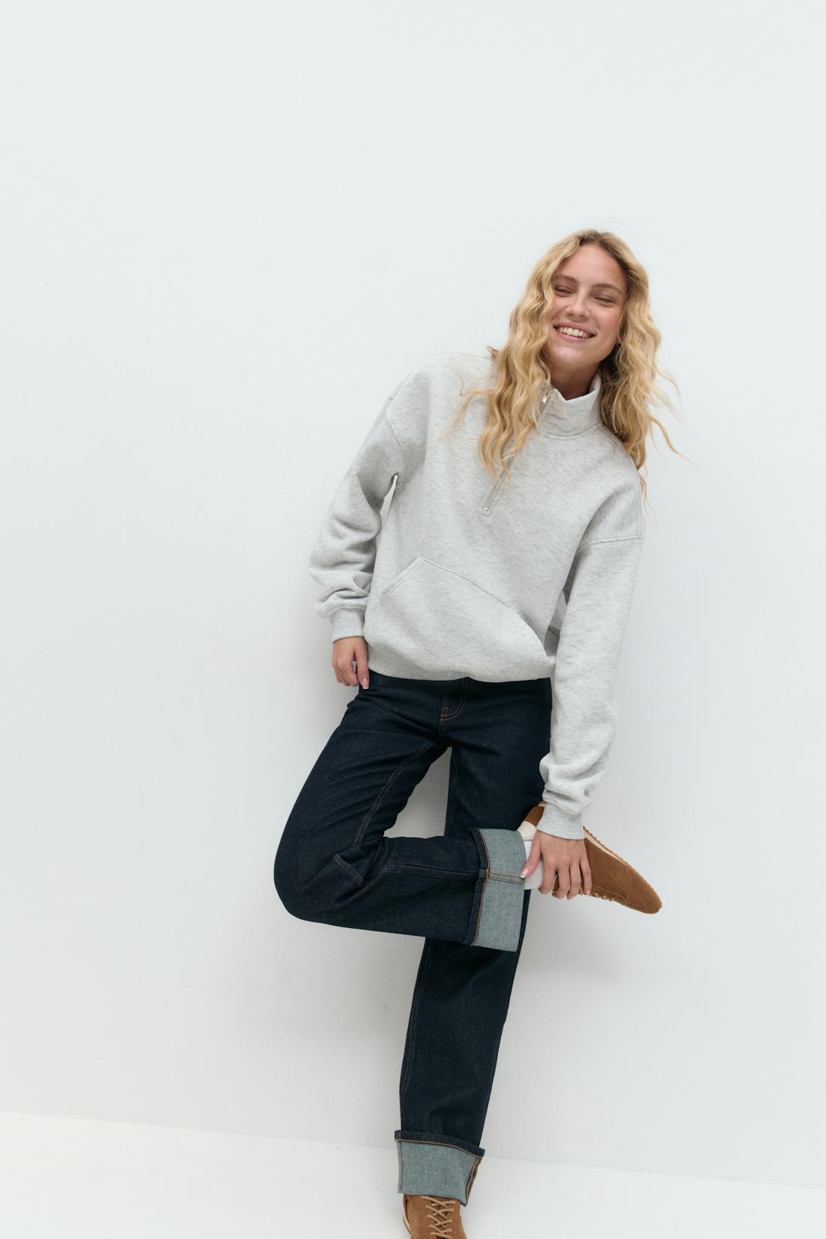 Half zip sweater