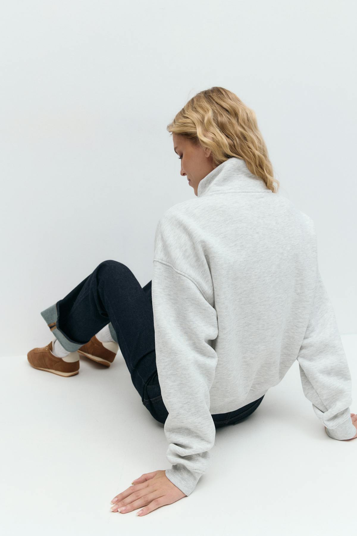 Half zip sweater