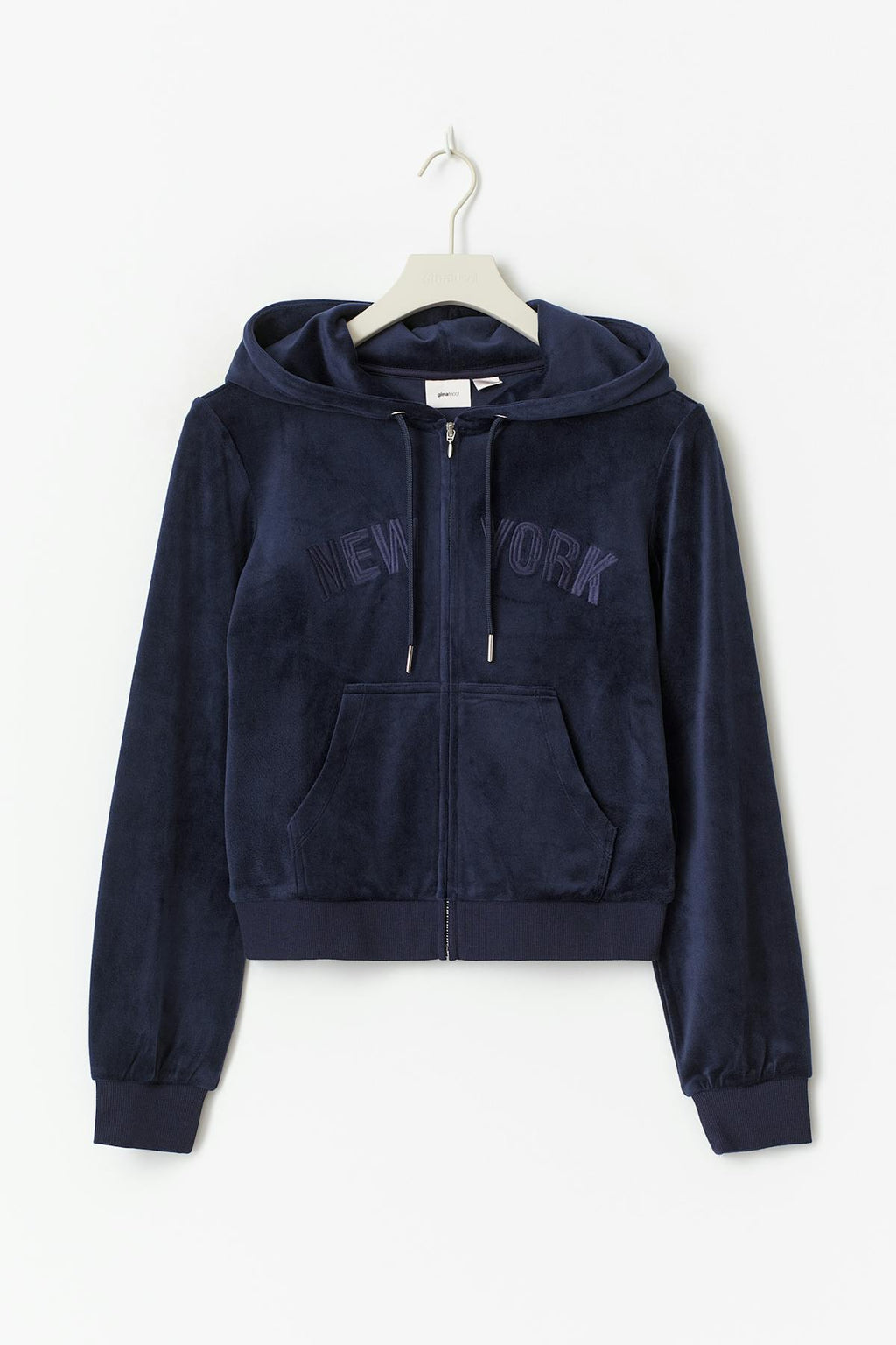 14+ velour zip hood