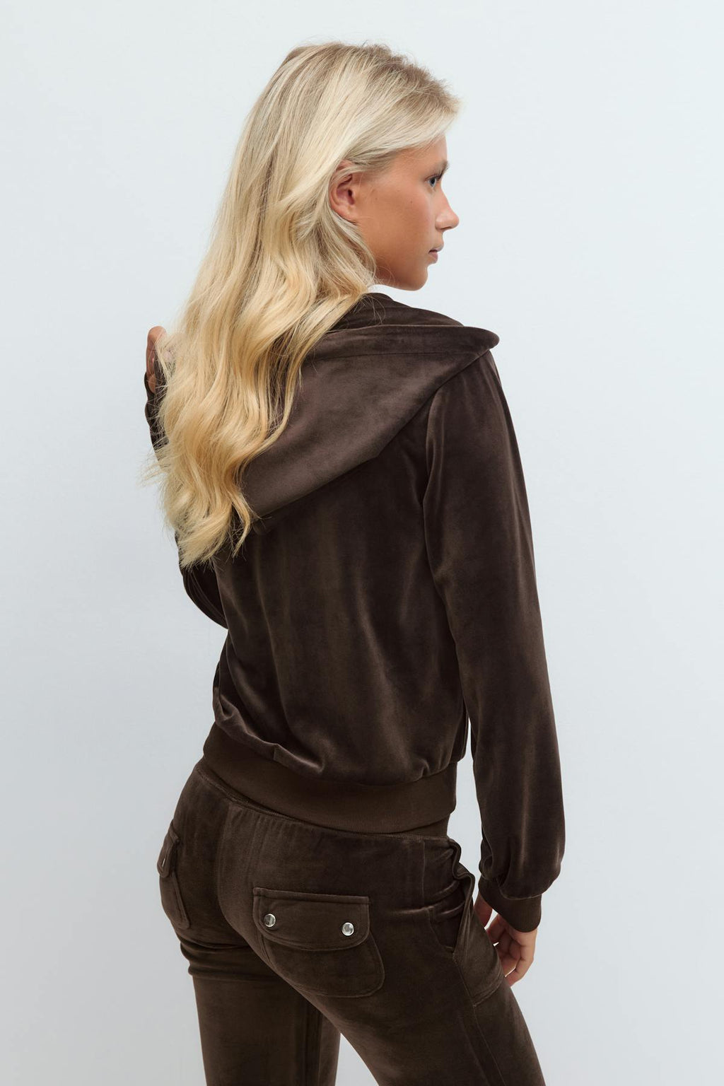 14+ velour zip hood