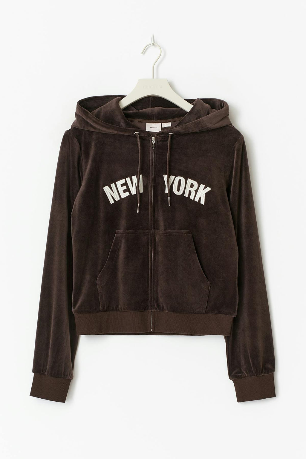 14+ velour zip hood