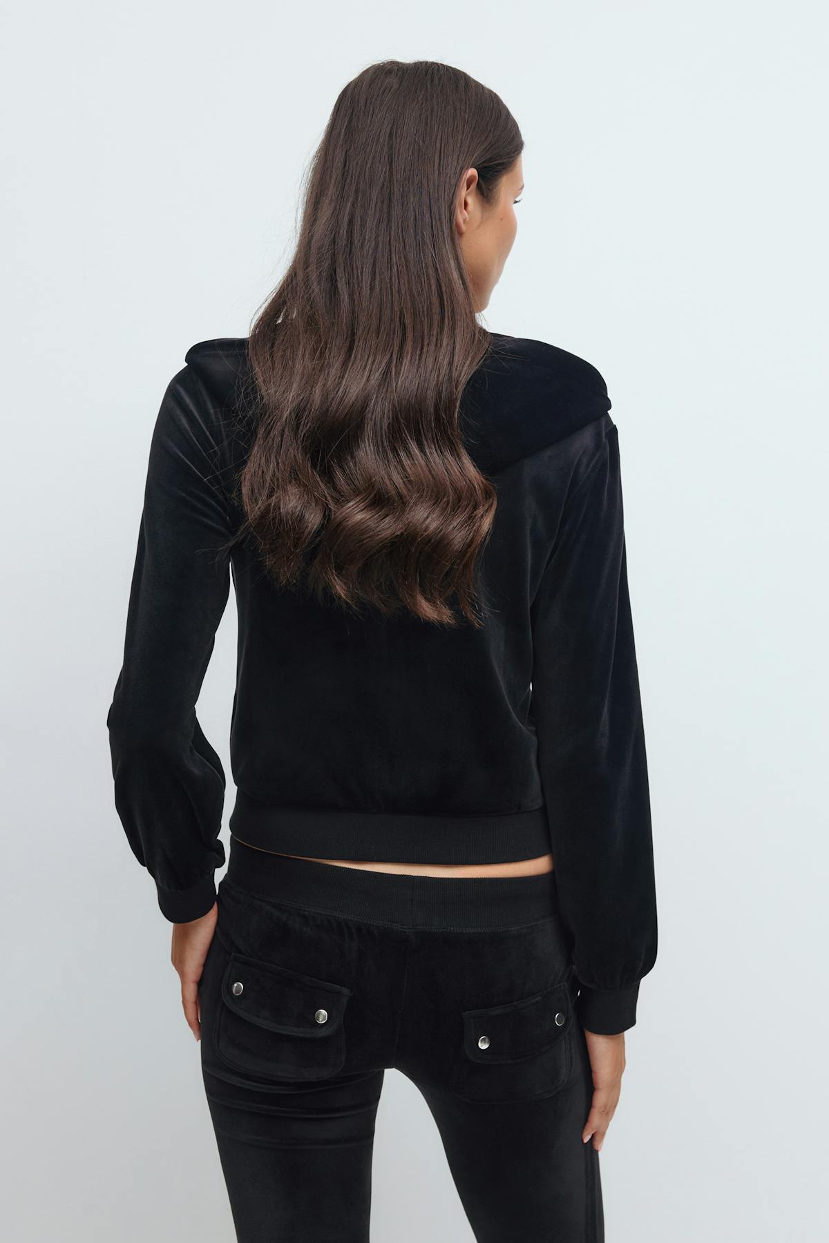 14+ velour zip hood