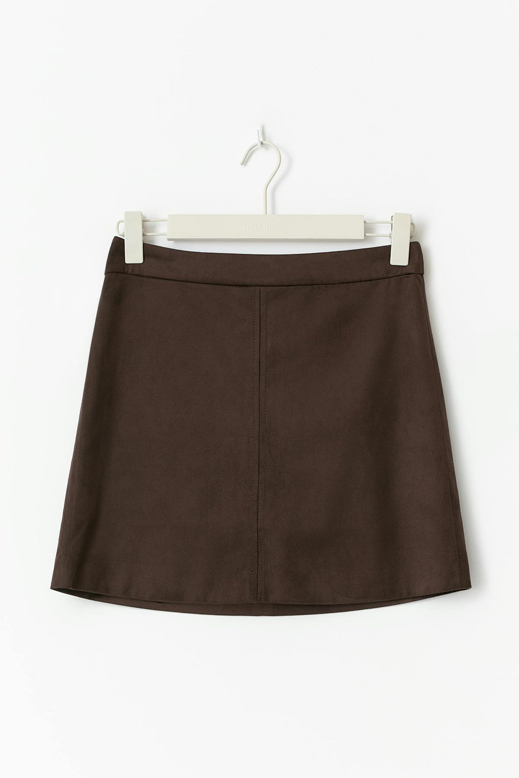 Faux suede mini skirt