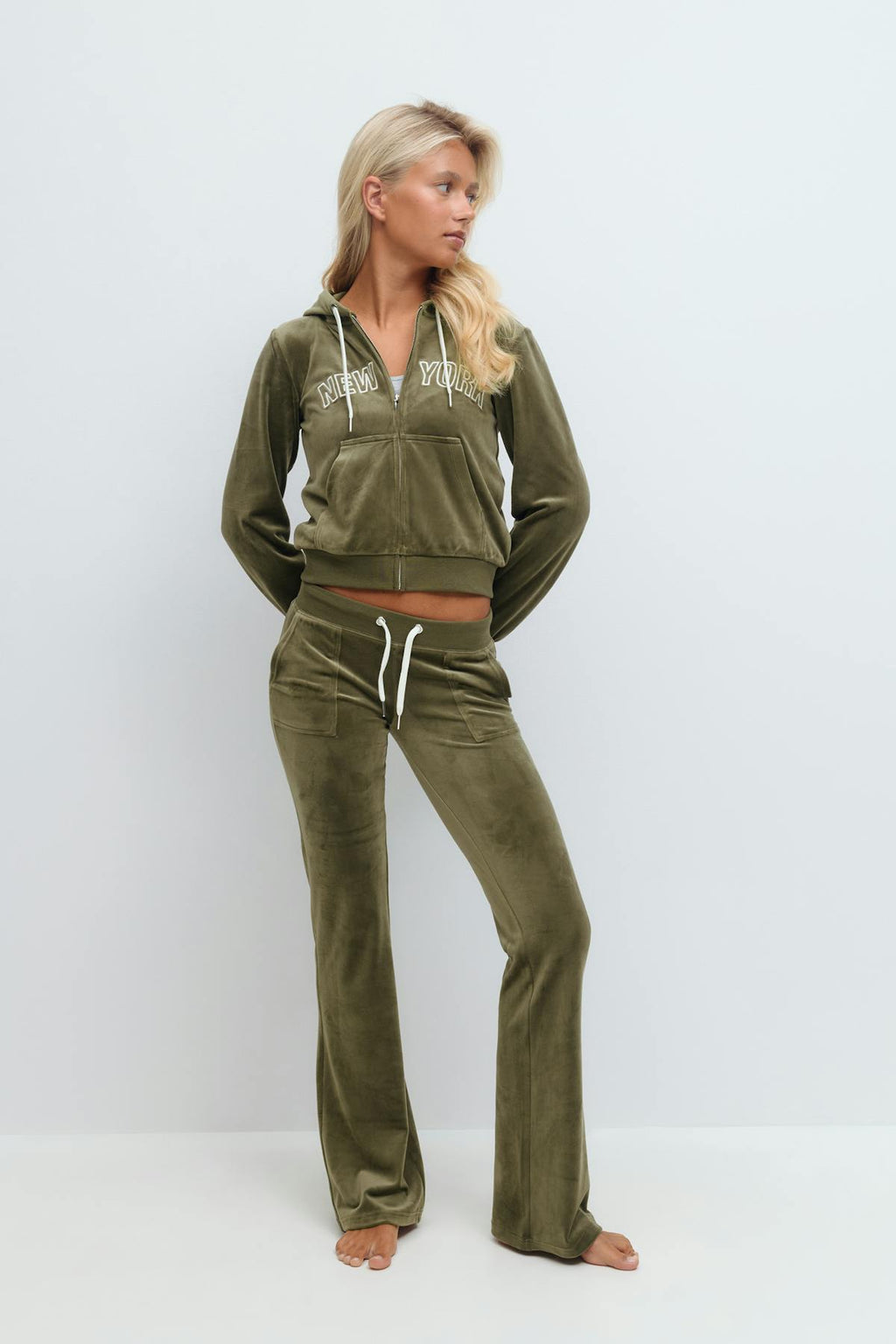 14+ velour trousers