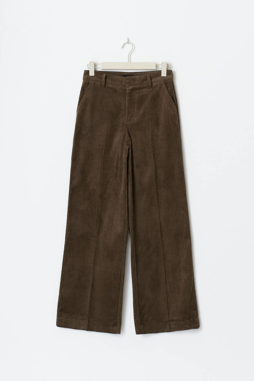 Corduroy high waist trousers