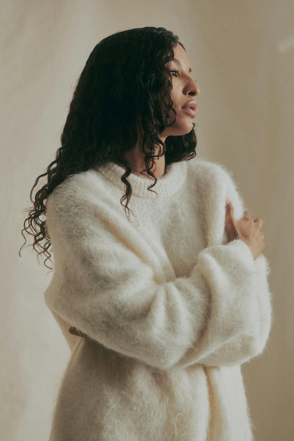 Alpaca blend knitted sweater