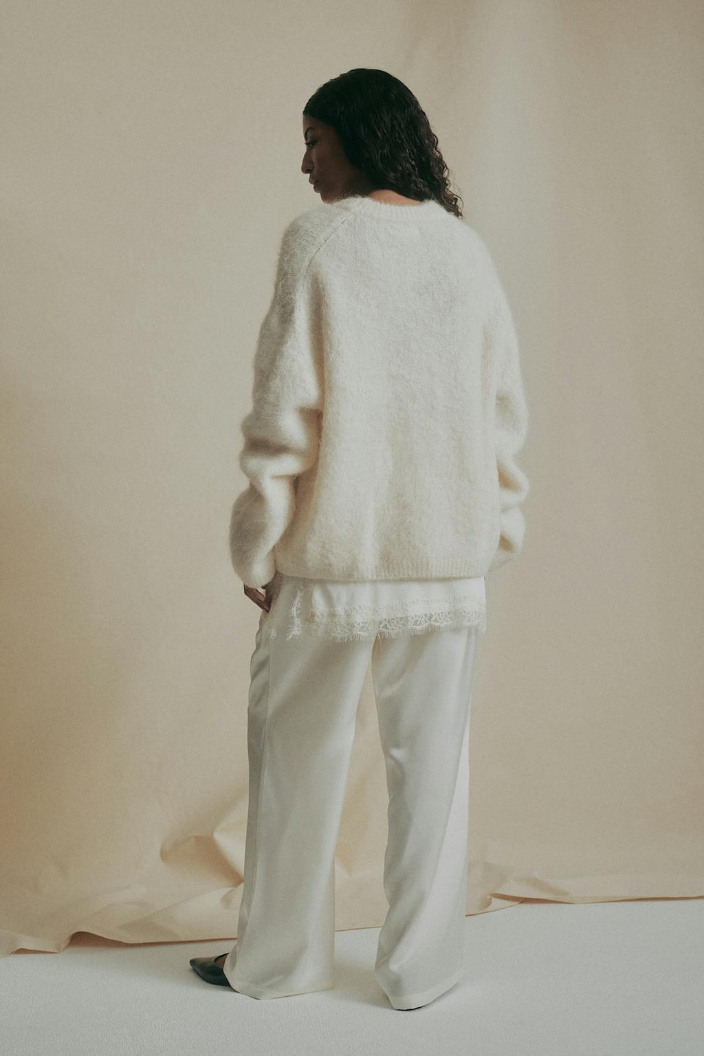 Alpaca blend knitted sweater