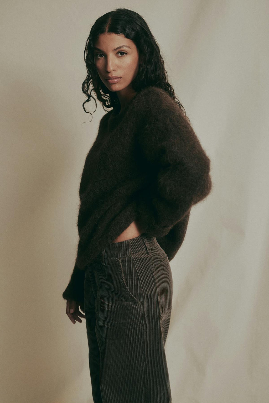 Alpaca blend knitted sweater