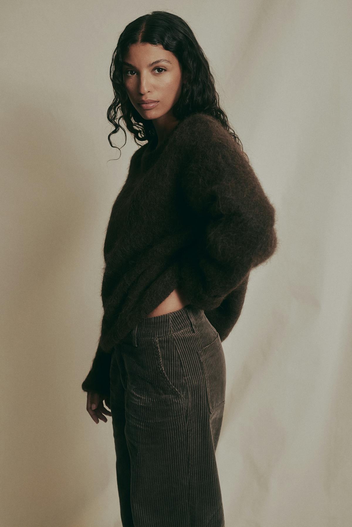 Alpaca blend knitted sweater