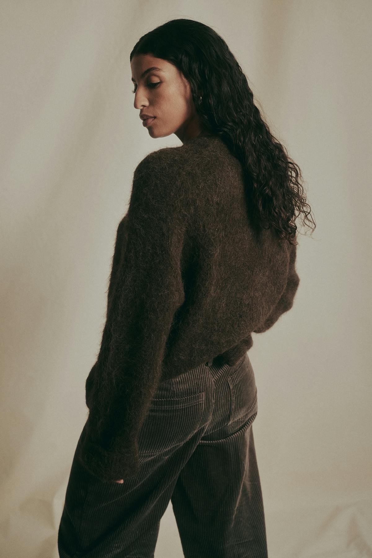 Alpaca blend knitted sweater