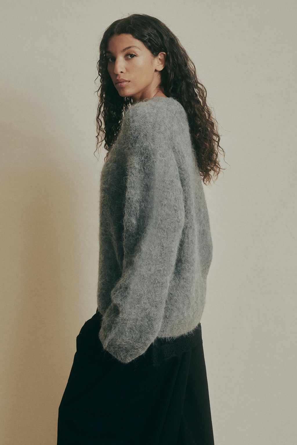 Alpaca blend knitted sweater