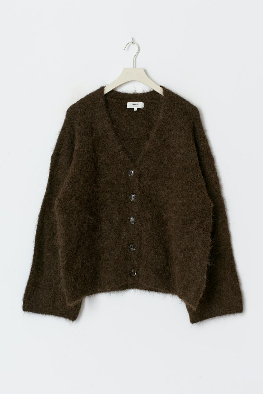 Alpaca blend knitted cardigan